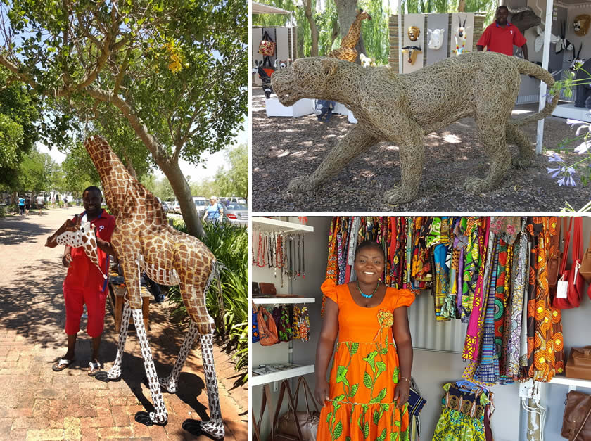 Bongani Khumalo, Jeff Mwazho and Nicki Mayoyo best sellers at Spier Craft Market 2017