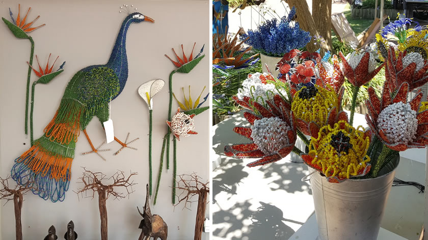 Morris Chipamgura - craft artist at Spier Wine Estate
