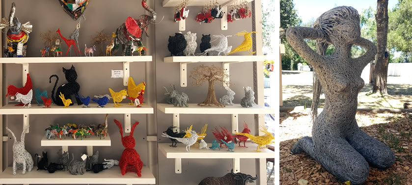 Jeff Mwazha is one of the foremost crushed metal wire workers in the country.