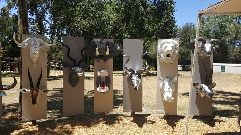 Craft Market at Spier - trophy heads