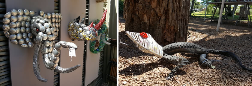 Tendai Mahlengwe - craft artist at Spier Craft Market